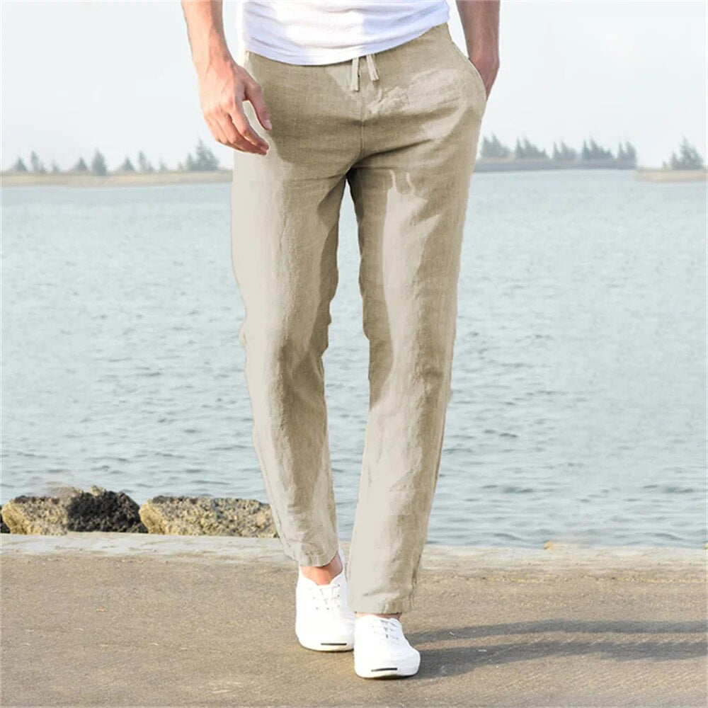 Image of Dwight | Men's Drawstring Straight Leg Casual Pants
