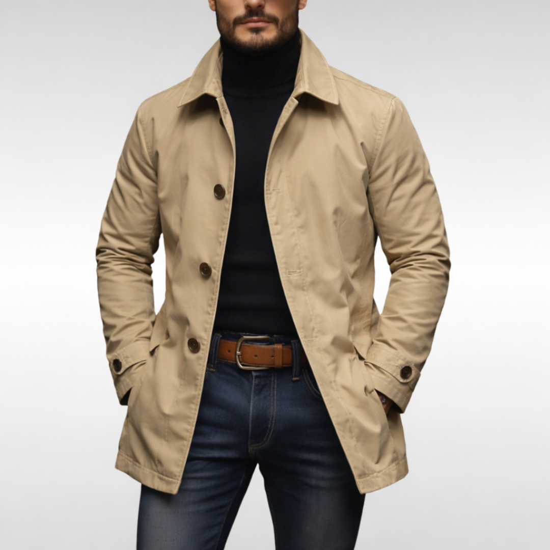Image of Earl | Men's Mid Length Car Coat