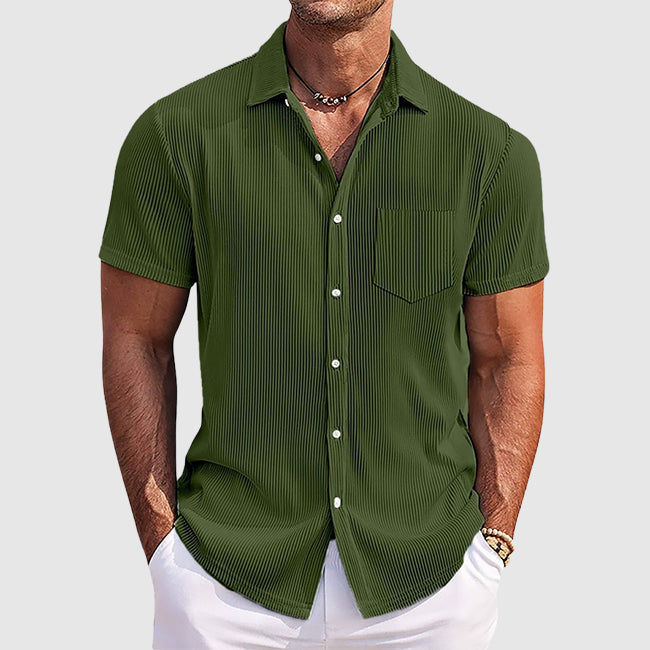 Image of Easton | Men's Short Sleeve Button-Down Shirt