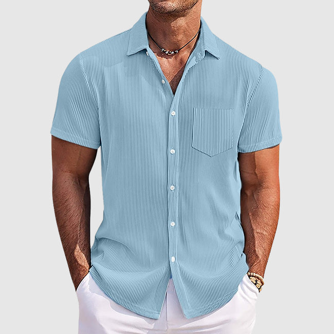 Image of Easton | Men's Short Sleeve Button-Down Shirt