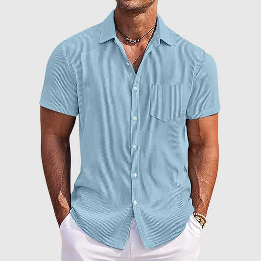 Image of Easton | Men's Short Sleeve Button-Down Shirt