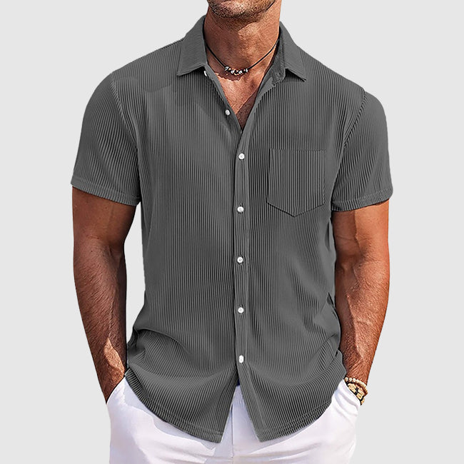 Image of Easton | Men's Short Sleeve Button-Down Shirt