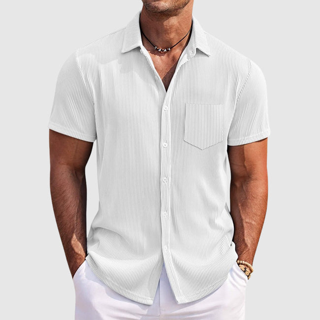 Image of Easton | Men's Short Sleeve Button-Down Shirt