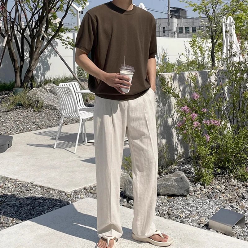 Image of Edmund | Men's Drawstring Wide Leg Pants