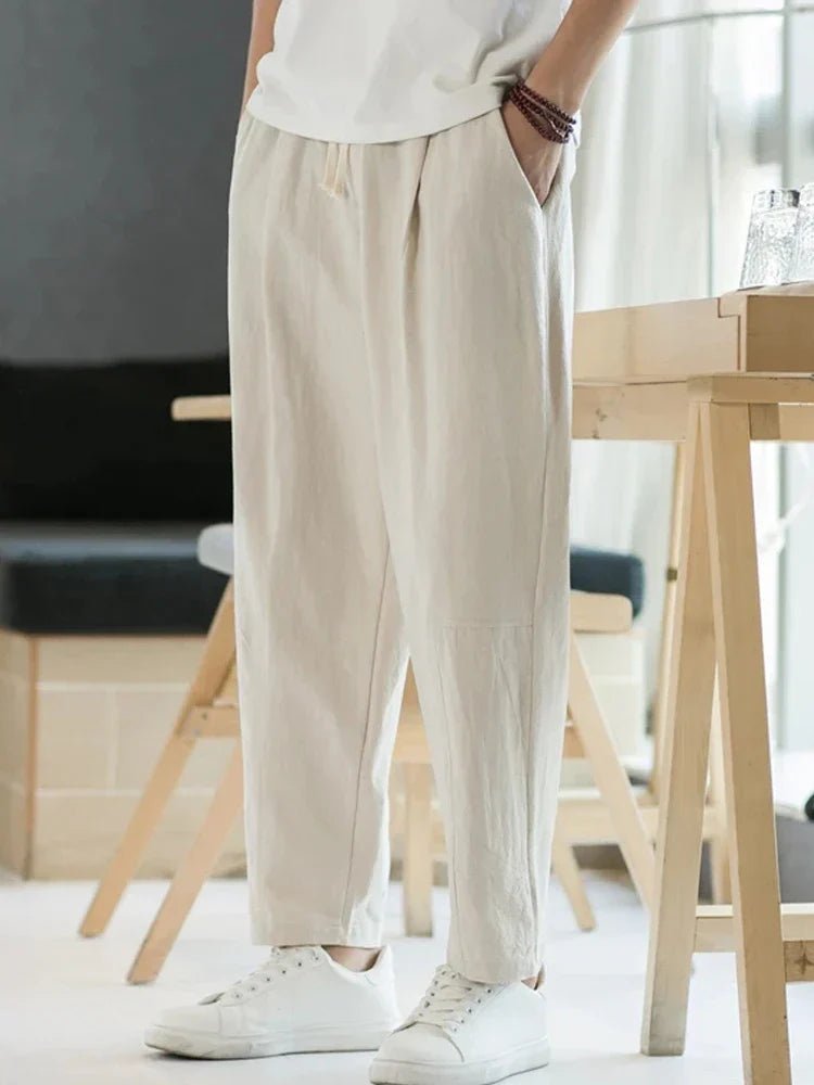 Image of Edmund | Men's Drawstring Wide Leg Pants