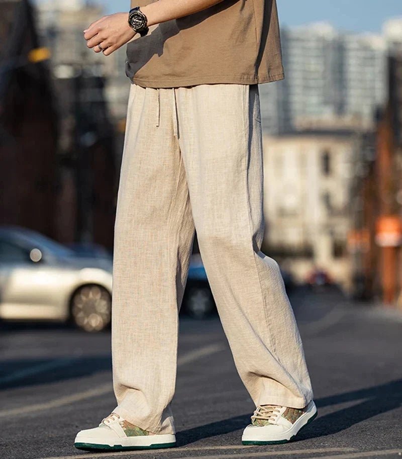 Image of Edmund | Men's Drawstring Wide Leg Pants