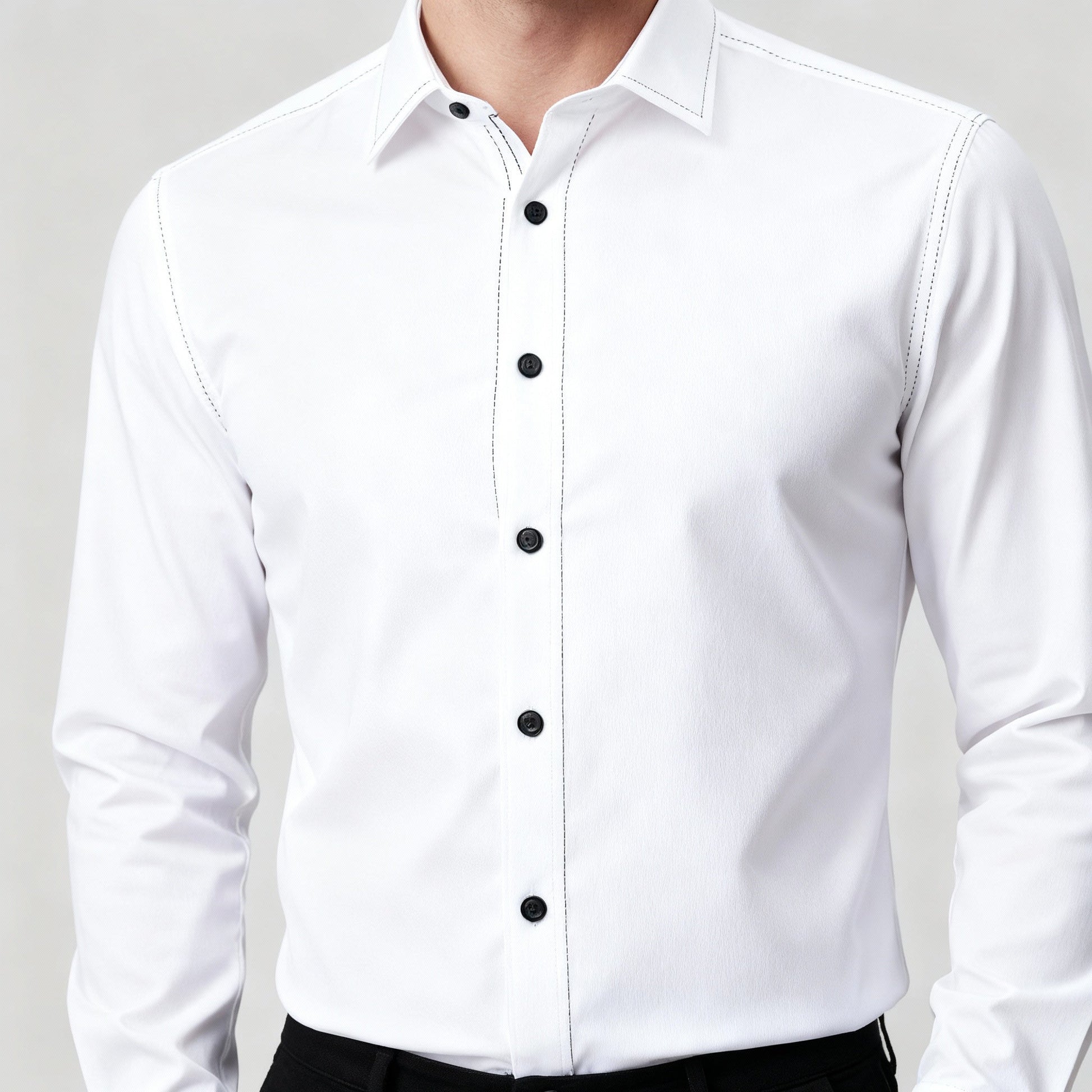 Image of Elijah | Men's Slim-Fit Button-Down Shirt