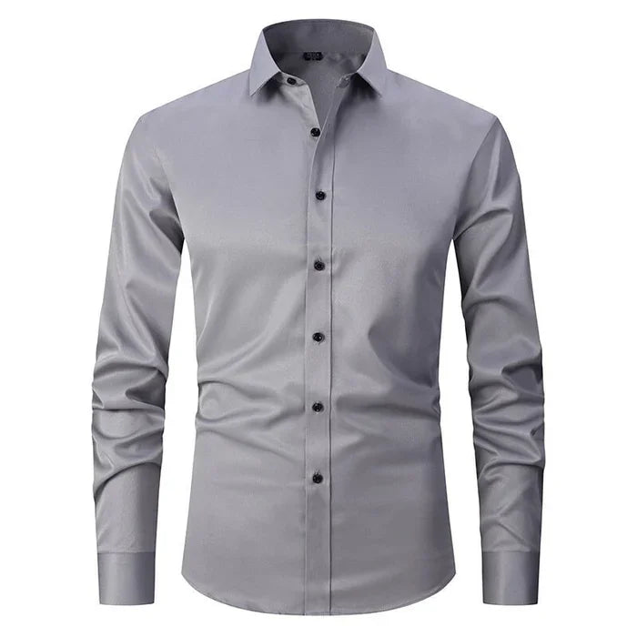 Image of Elijah | Men's Slim-Fit Button-Down Shirt