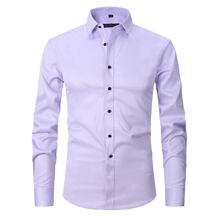 Image of Elijah | Men's Slim-Fit Button-Down Shirt