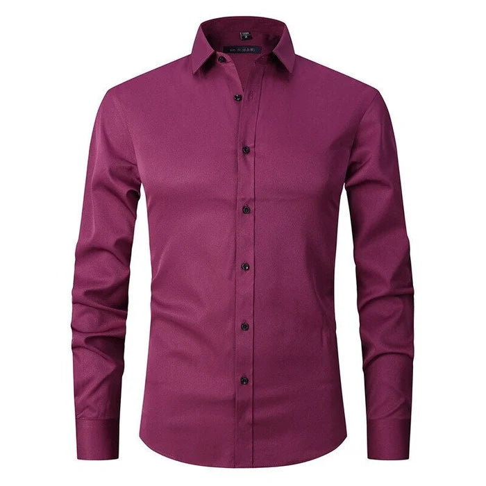 Image of Elijah | Men's Slim-Fit Button-Down Shirt