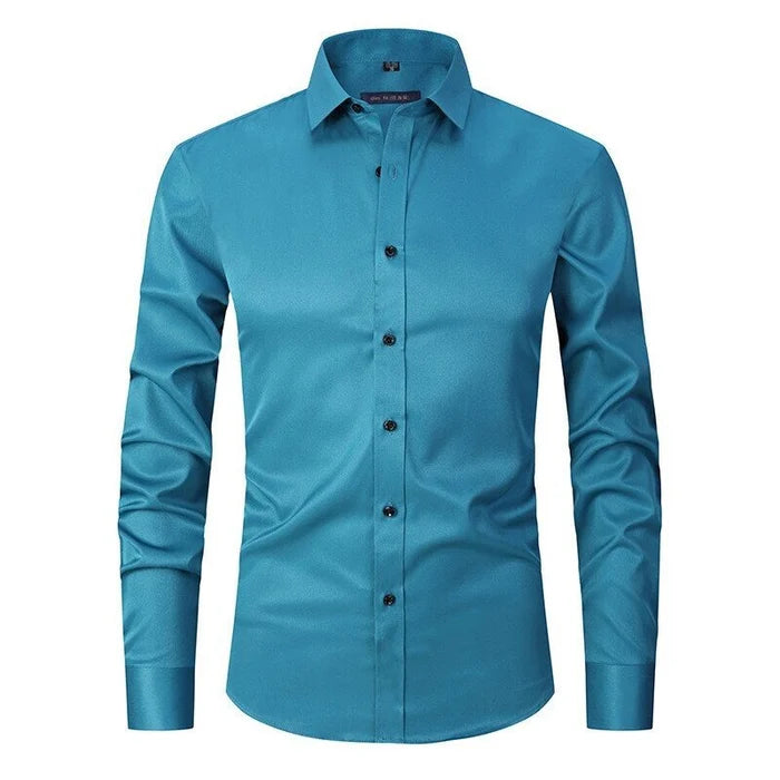 Image of Elijah | Men's Slim-Fit Button-Down Shirt