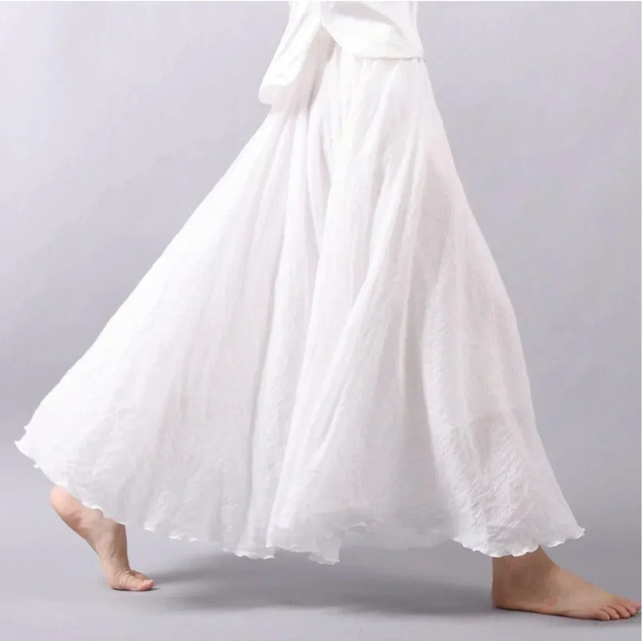 Image of Ellen | Women's High-Waisted Flowing Maxi Skirt