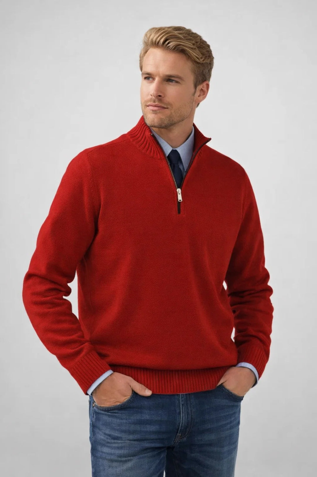 Image of Elmer | Men's Quarter-Zip Sweater