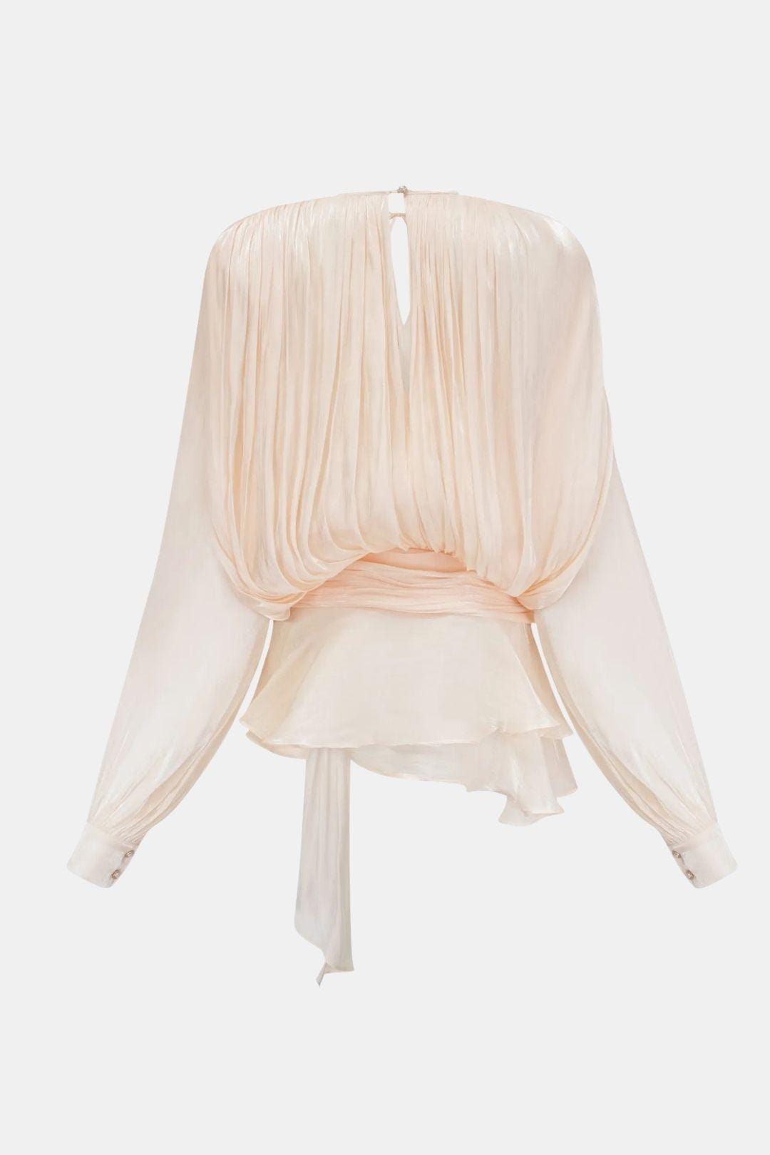 Image of Elsie | Women's Long Sleeve Mini Tie Neck Dress