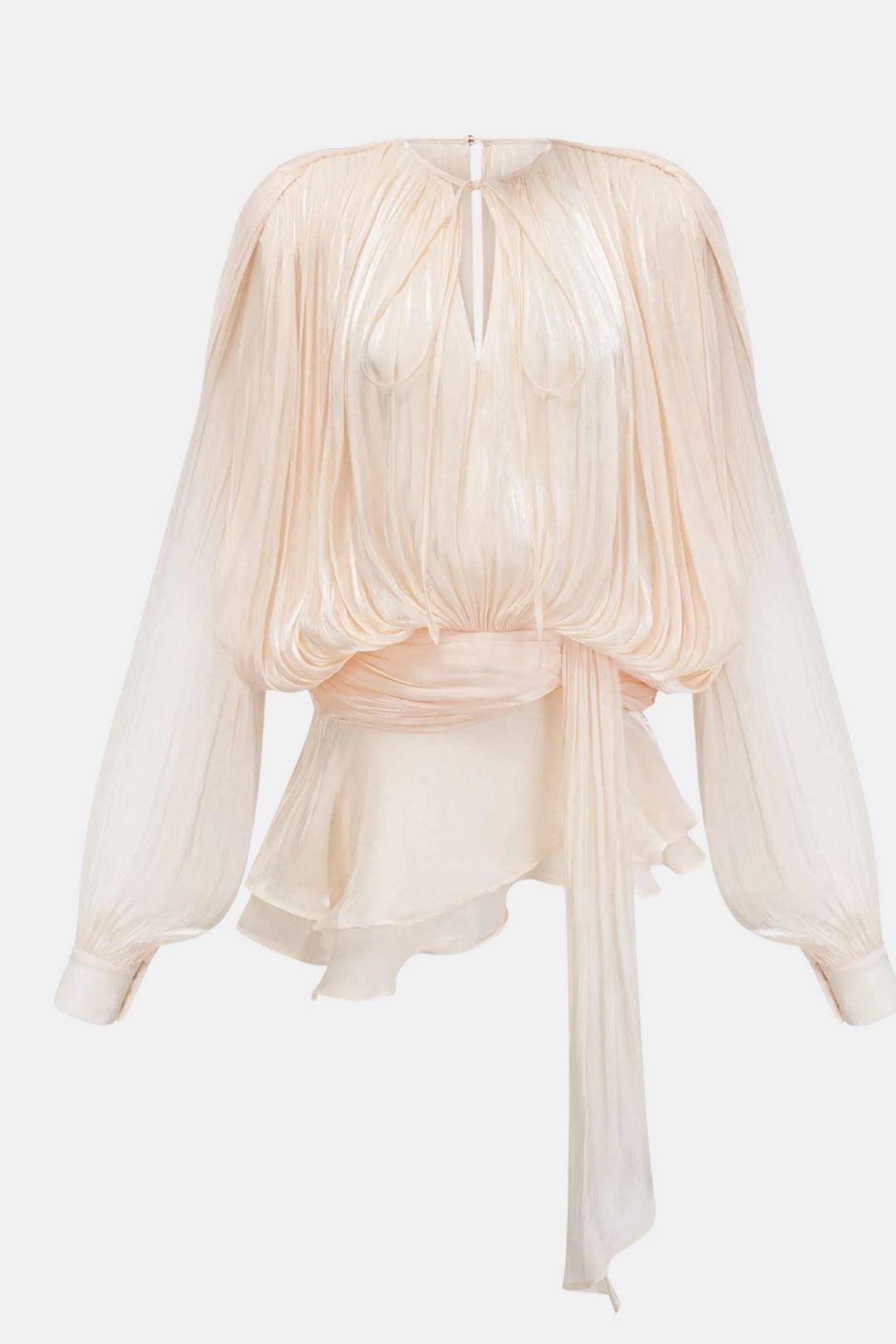 Image of Elsie | Women's Long Sleeve Mini Tie Neck Dress