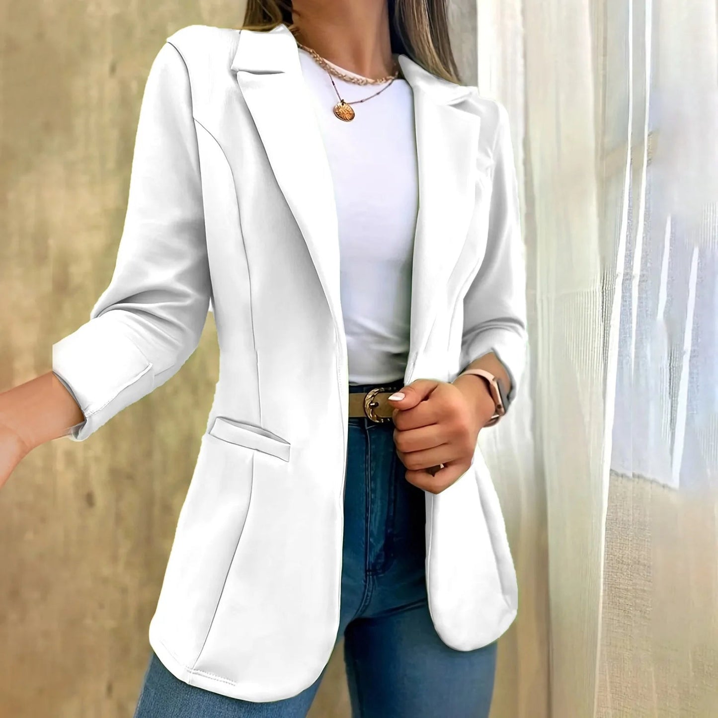 Image of Emily | Women's Fitted Peplum Blazer