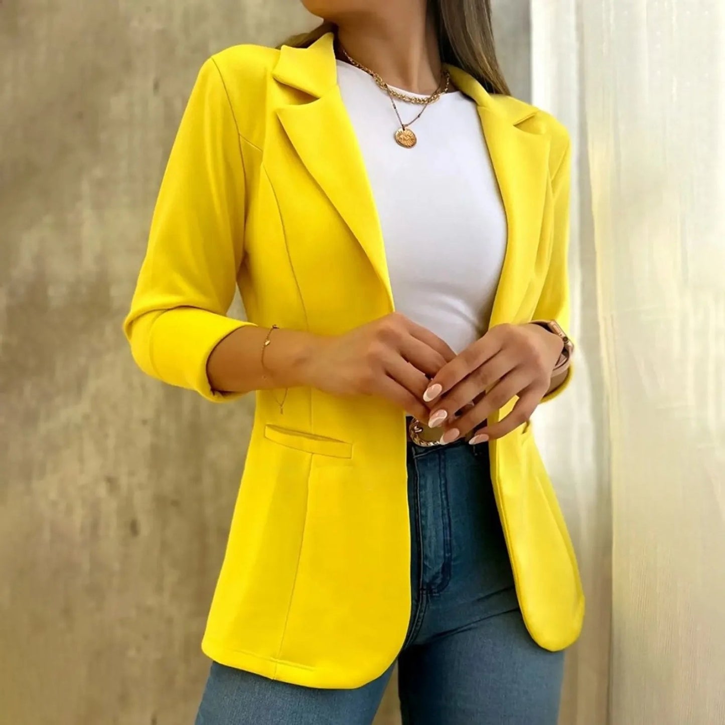 Image of Emily | Women's Fitted Peplum Blazer