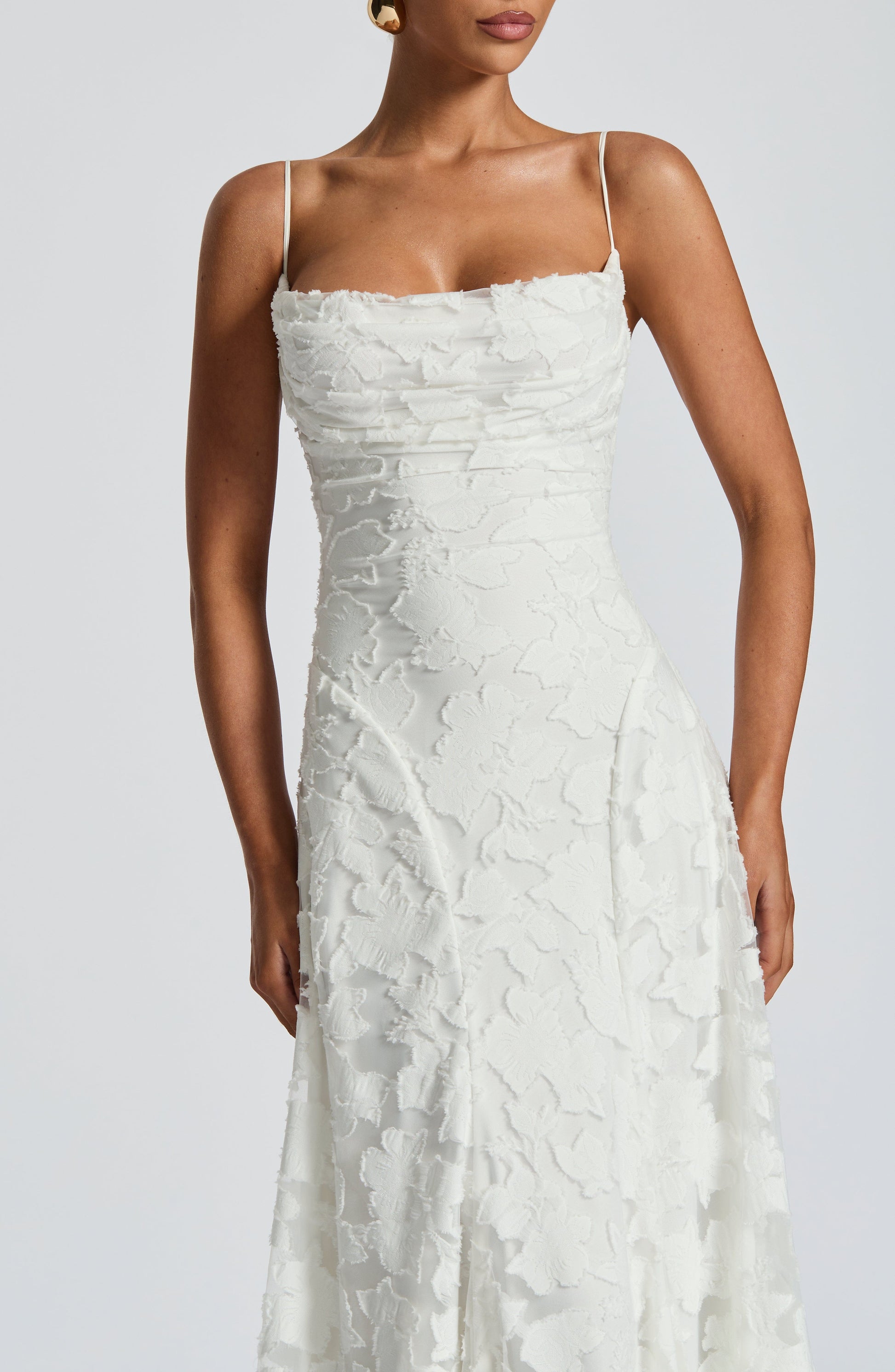 Image of Emily | Women's Floral Spaghetti Strap Maxi Dress