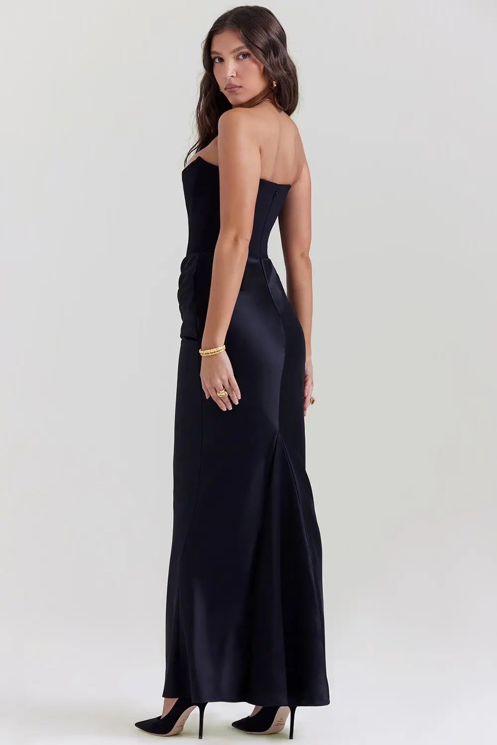 Image of Emily | Women's Strapless Bodycon Maxi Dress