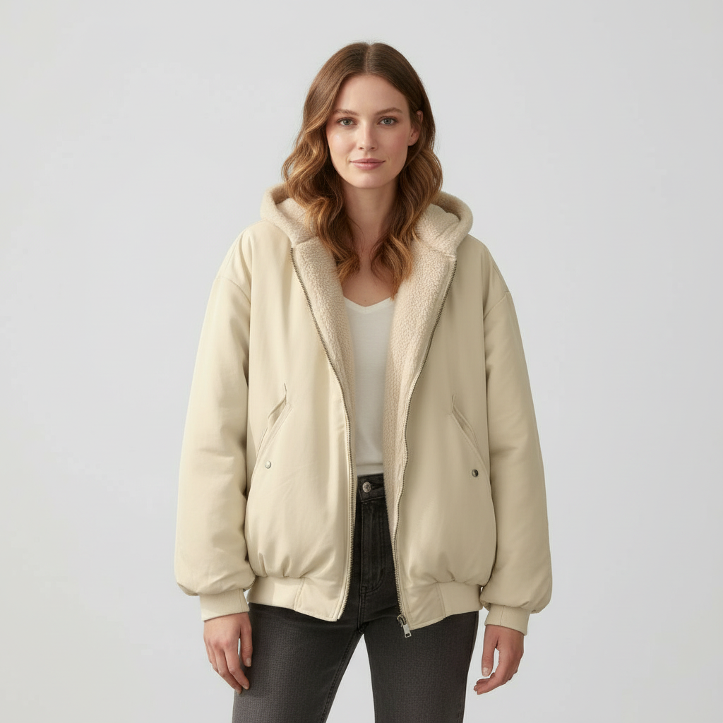 Image of Emma | Women's Hooded Bomber Jacket