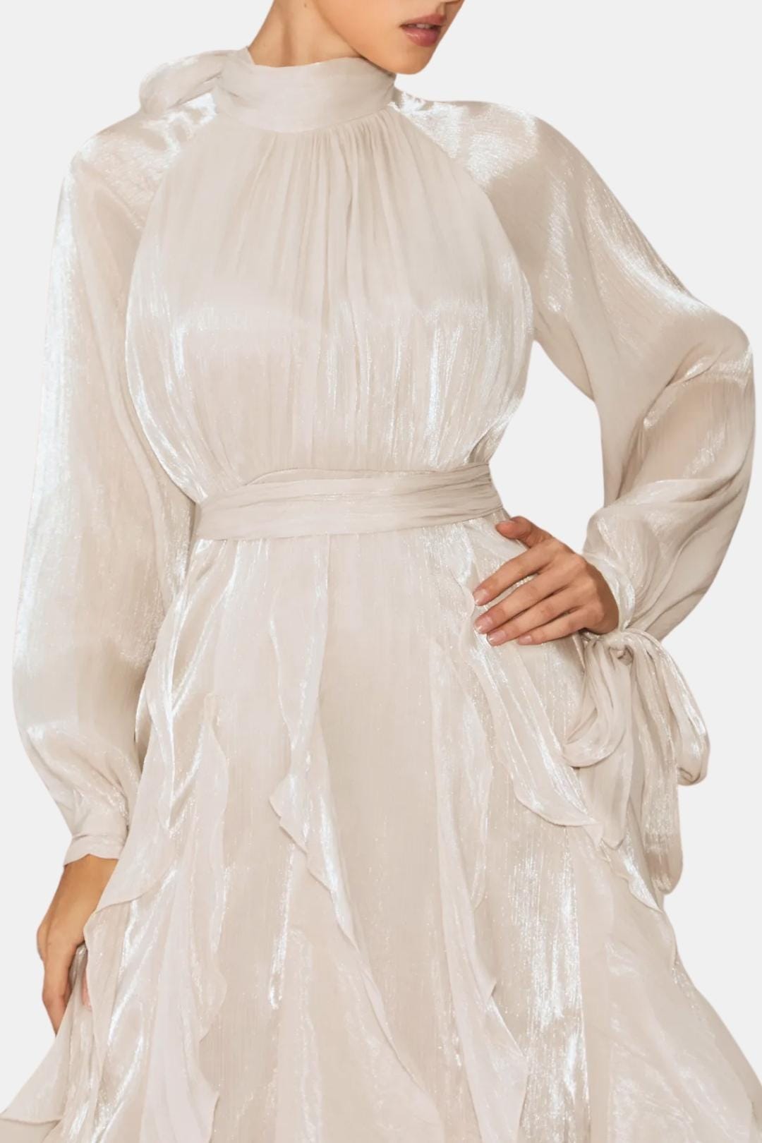 Image of Emma | Women's Ruffle Long Sleeve Maxi Dress