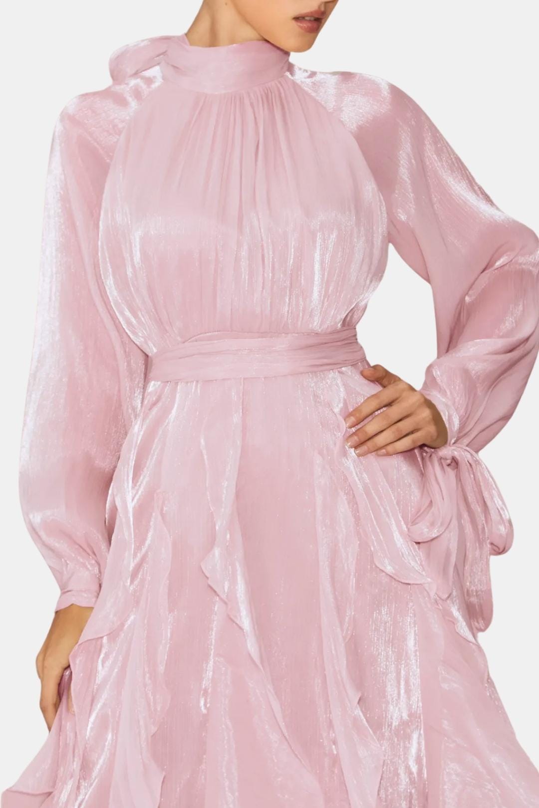 Image of Emma | Women's Ruffle Long Sleeve Maxi Dress