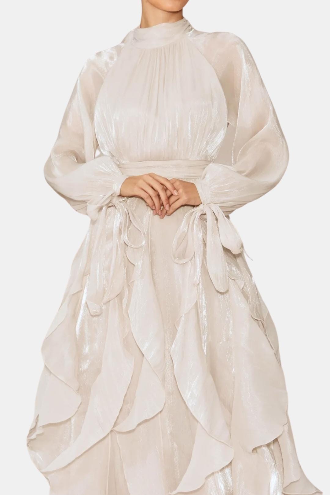 Image of Emma | Women's Ruffle Long Sleeve Maxi Dress