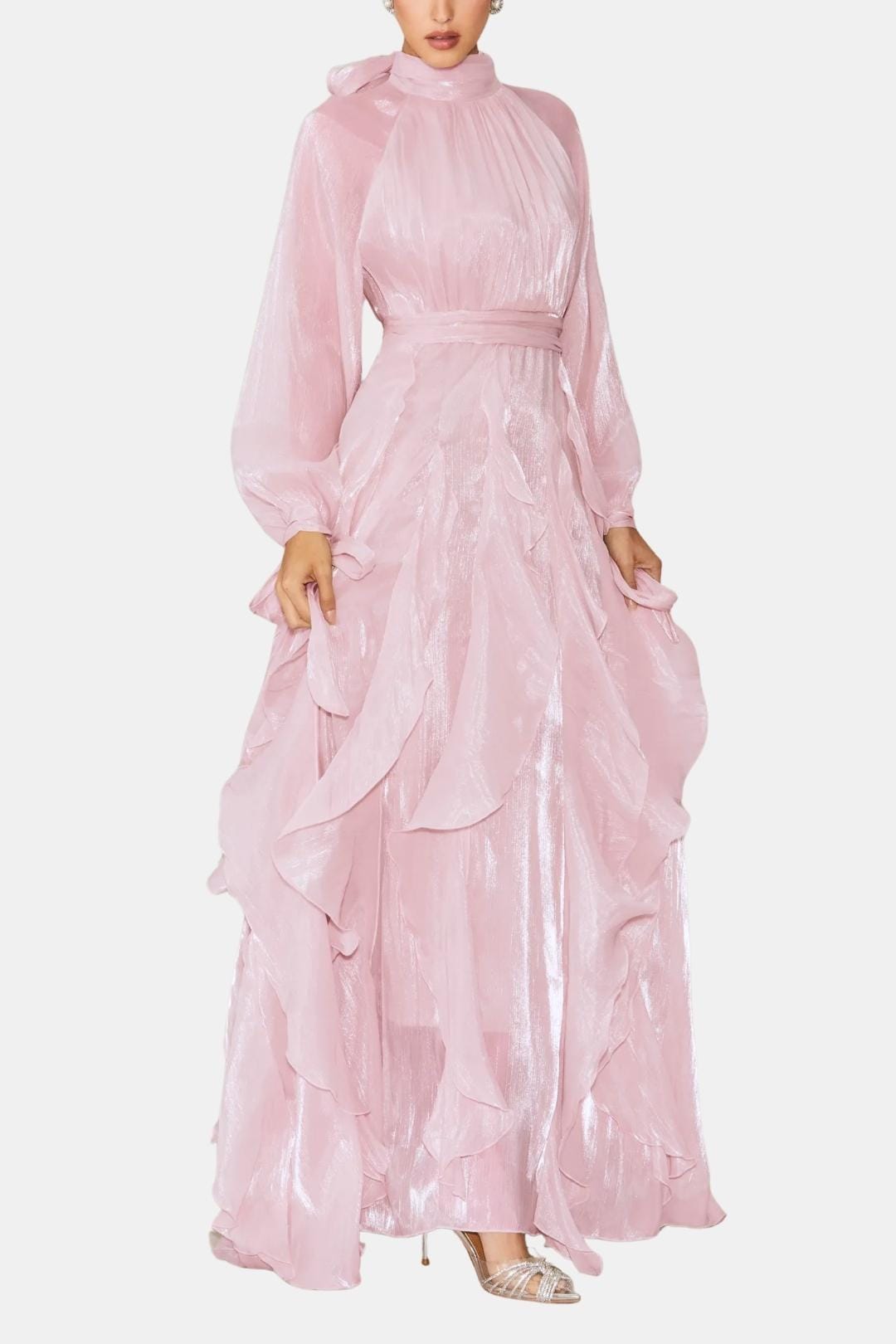 Image of Emma | Women's Ruffle Long Sleeve Maxi Dress