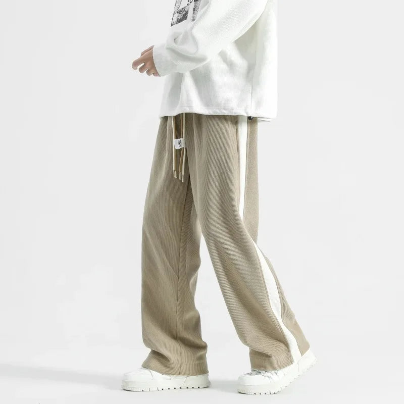 Image of Eric | Unisex Loose-Fit Textured Sweatpants