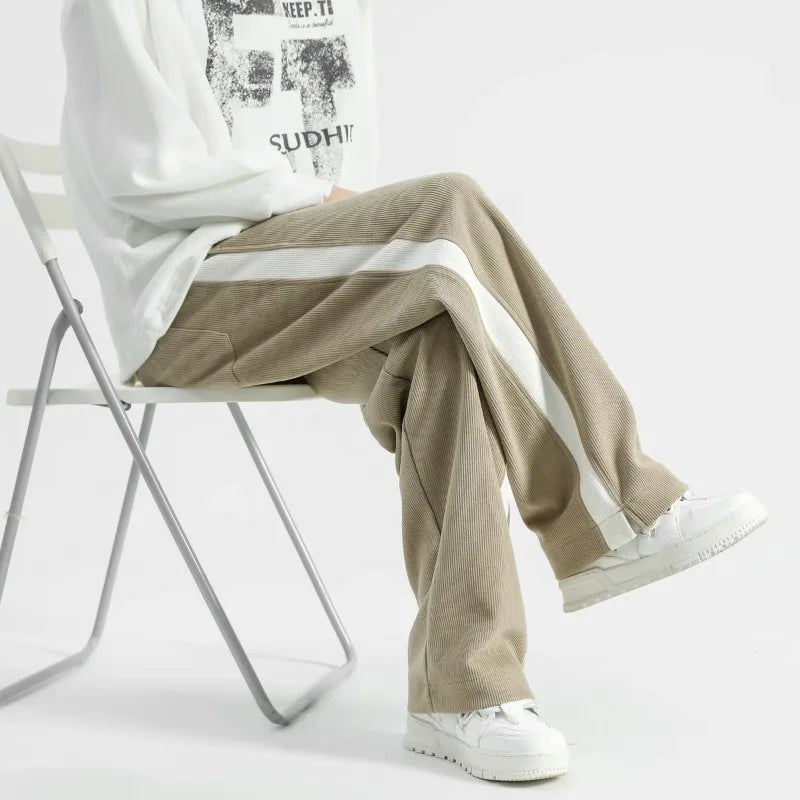 Image of Eric | Unisex Loose-Fit Textured Sweatpants