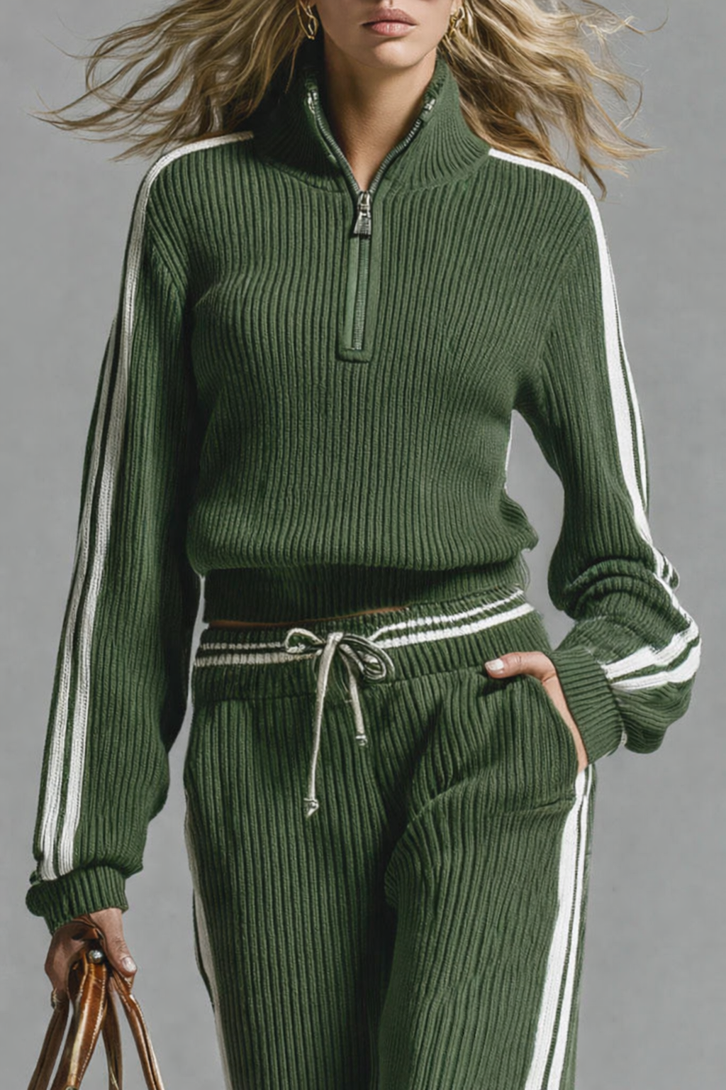 Image of Erin | Women's High-Waisted Sweater Set