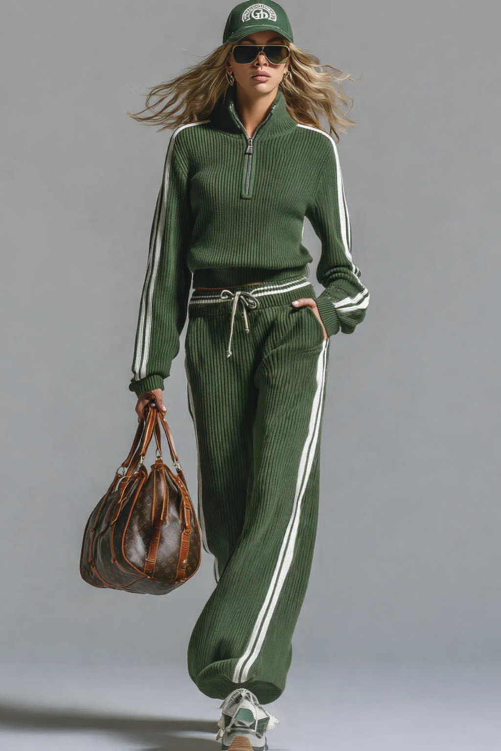 Image of Erin | Women's High-Waisted Sweater Set