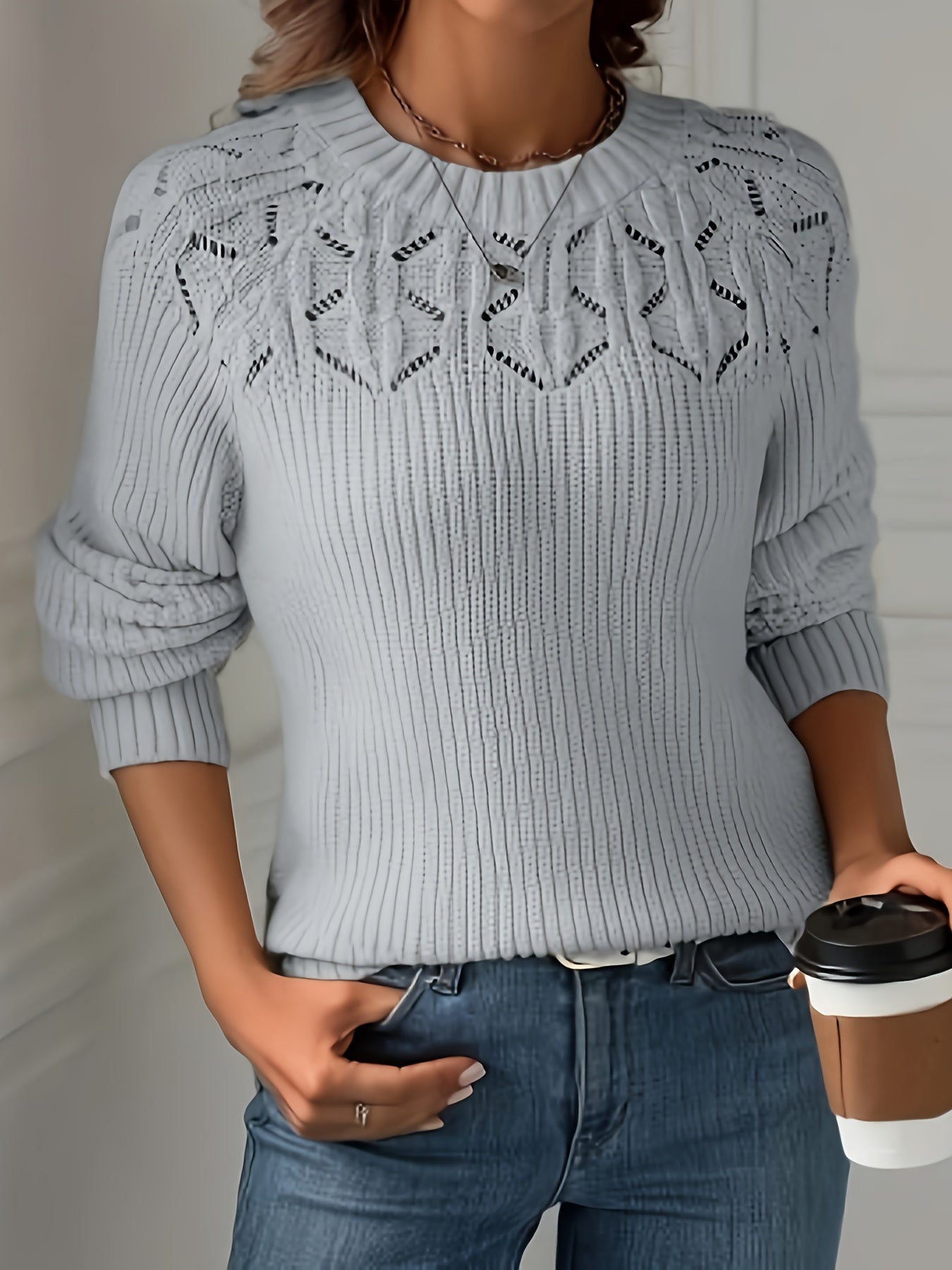Image of Erin | Women's Long Sleeve Crewneck Sweater