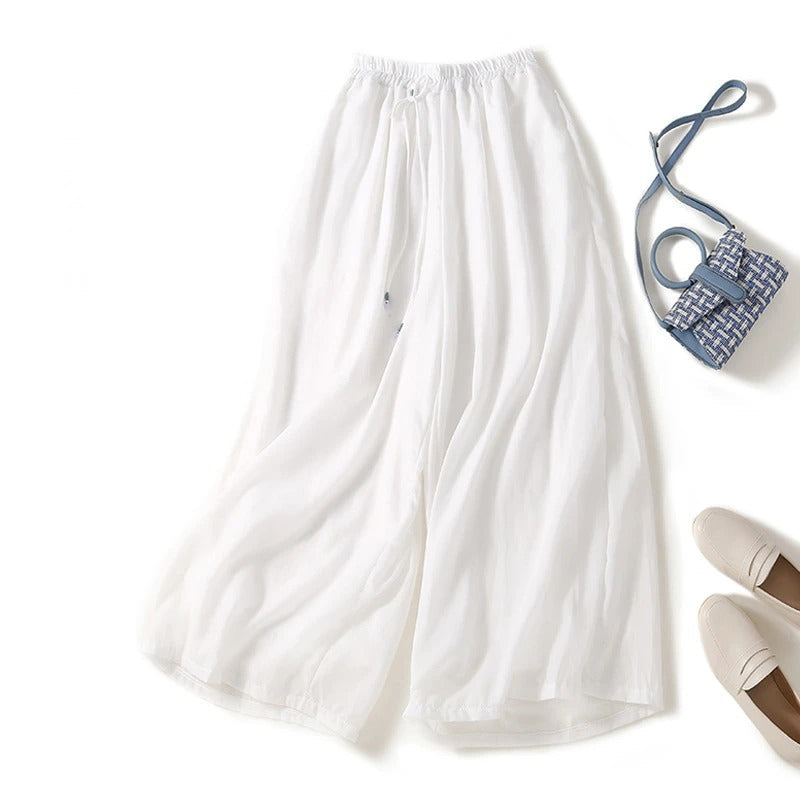 Image of Esther | Women's High-Waisted Wide Leg Pants