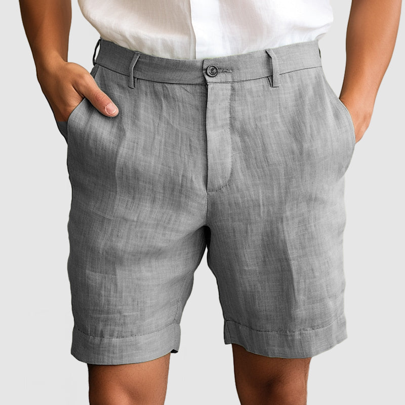 Image of Eugene | Men's Cuffed Dress Shorts