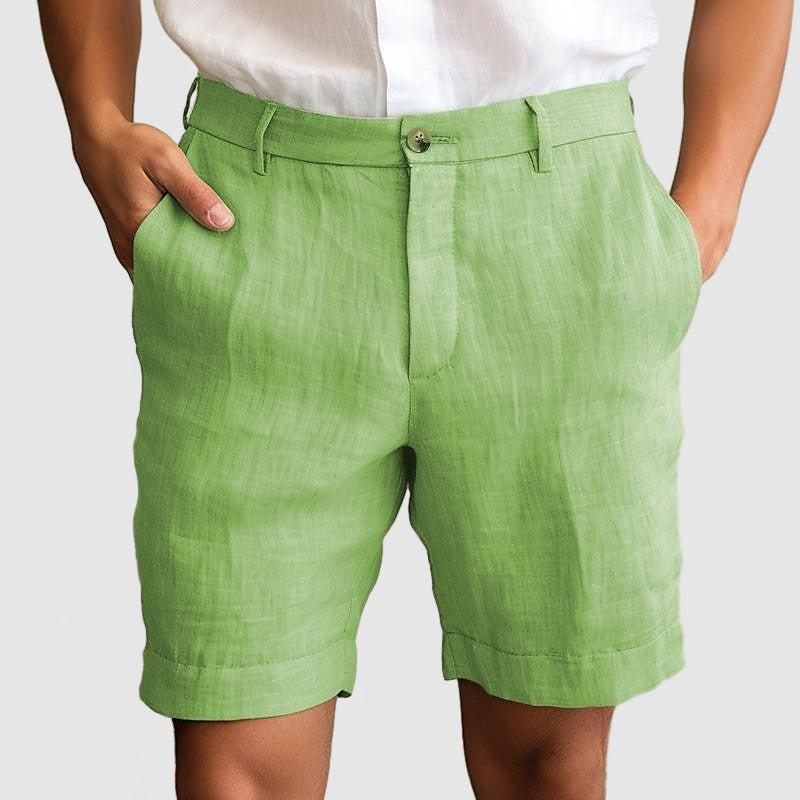Image of Eugene | Men's Cuffed Dress Shorts
