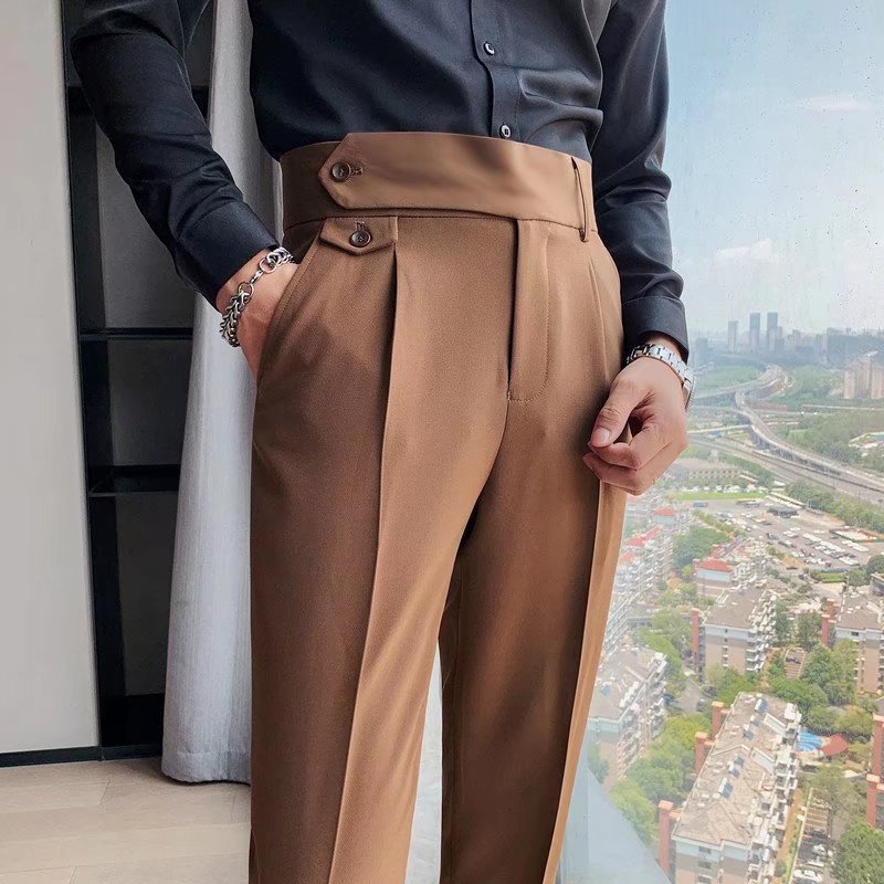 Image of Francis | Men's High-Waisted Pleated Pants