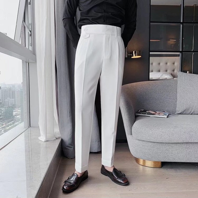 Image of Francis | Men's High-Waisted Pleated Pants