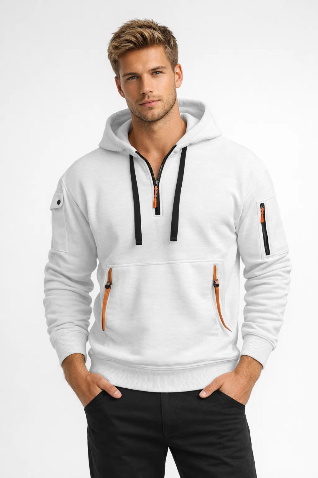 Image of Gabriel | Men's Half-Zip Hoodie