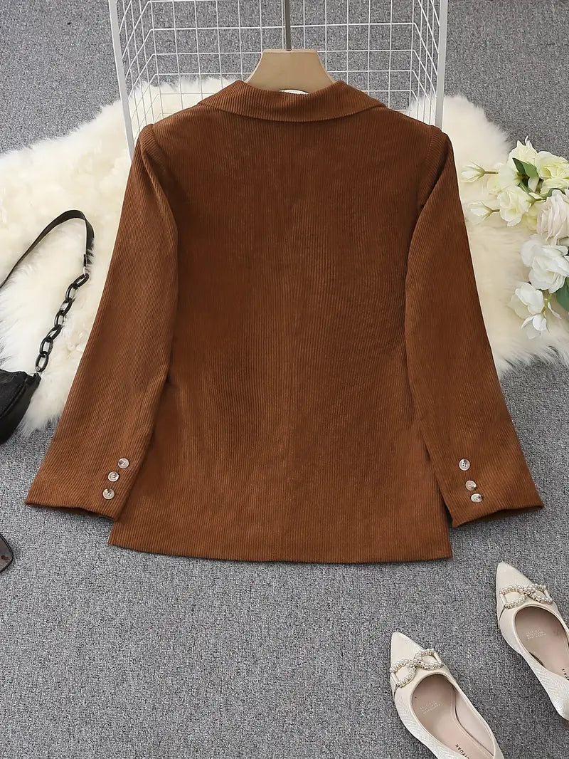 Image of Gale | Women's Long Sleeve Button-Front Blazer