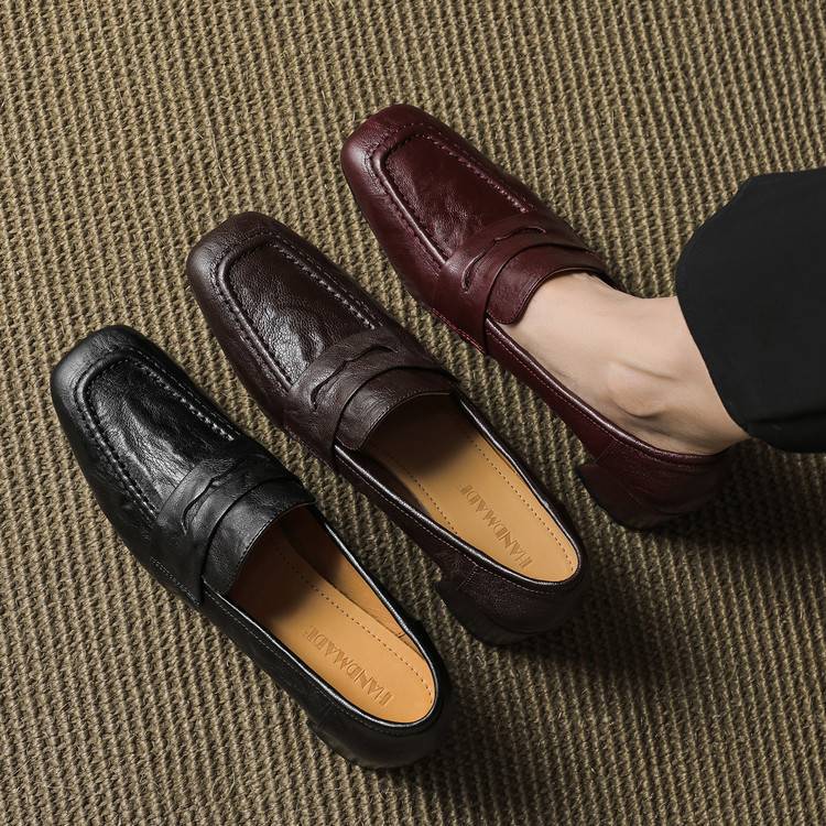 Image of Gloria | Women's Block Heel Slip-On Loafers