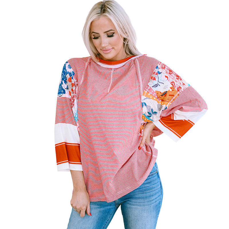 Image of Gloria | Women's Long Sleeve Striped Top