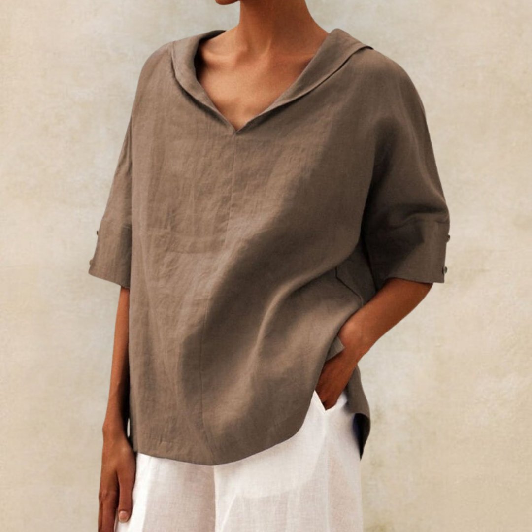 Image of Grace | Women's V-Neck Casual Blouse
