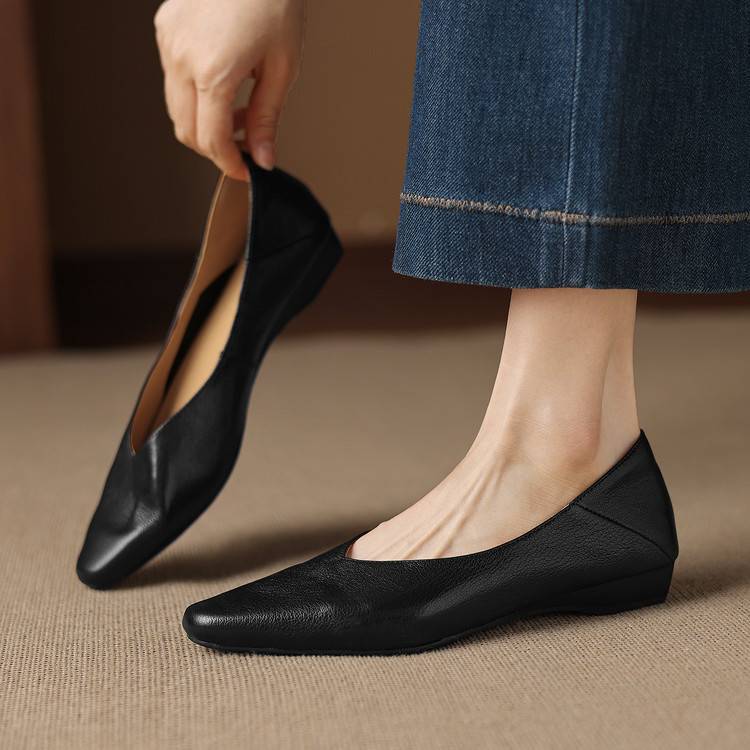 Image of Greta | Women's Pointed Toe Slip-On Flats