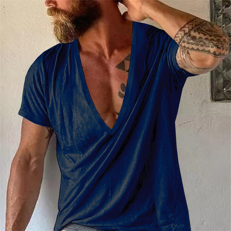 Image of Guy | Men's Deep V-Neck T-Shirt