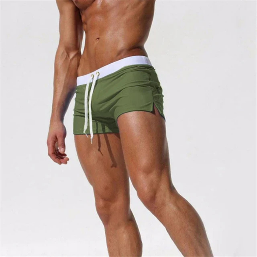 Image of Guy | Men's Low Rise Square Cut Swim Trunks