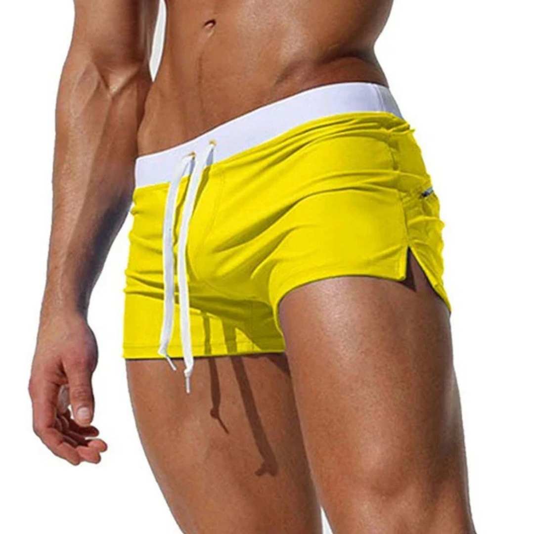 Image of Guy | Men's Low Rise Square Cut Swim Trunks