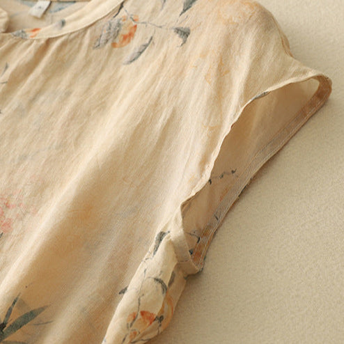 Image of Gwen | Women's Sleeveless Floral Blouse