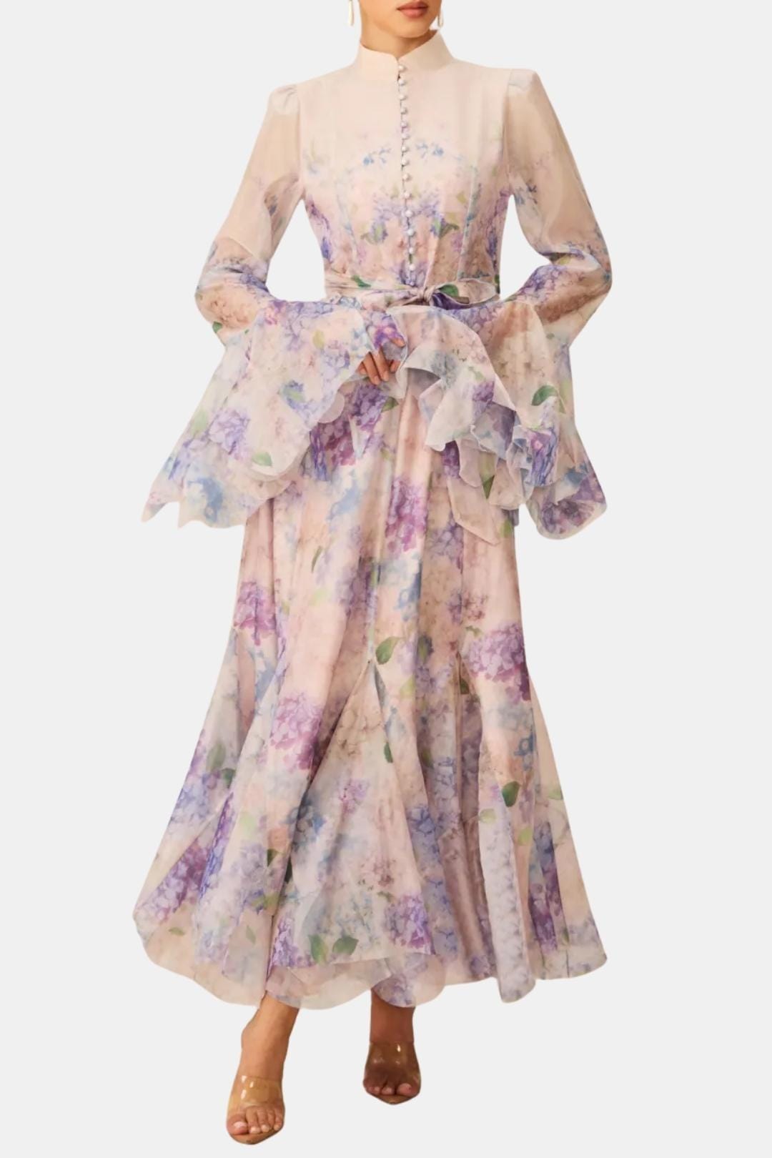 Image of Harper | Women's Ruffle Long Sleeve Maxi Dress