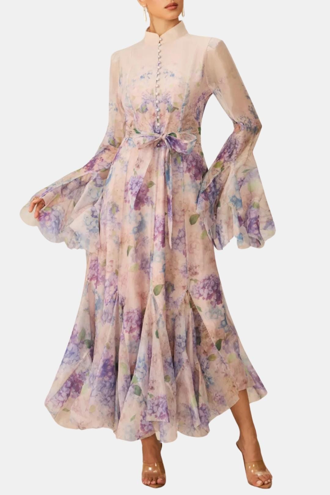 Image of Harper | Women's Ruffle Long Sleeve Maxi Dress